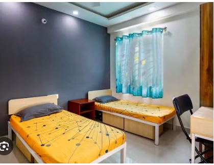 Girls PG / Hostel Building For Rent - Ground + 1st Floor - 10 Beds Available - Double Sharing - Per Bed Rs.6000 - Tangratoli, Harmu